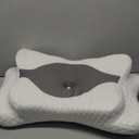 Memory Foam Pillow, Cervical Pillow for Neck and Shoulder Pain Relief, Ergonomic Contour Bed Pillow, Soft for Side Sleep Stomach Sleeping and Back Sleeper (Queen Size-24.8''Lx14.96''Wx5.78''H, Light Grey)