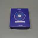 SWEETFULL 6.5 Inch USB Small Desk Fan, 3 Speeds Quiet Portable Desktop Table Fan, 360 Adjustment Personal Mini Fan for Home Office Car Outdoor Travel (Black wood grain)