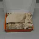 GIGIZAZA Champange Decorative Throw Pillow Covers, 18x18 Velvet Ruffle Cushion Pillow Covers for Sofa Couch Set of 2 (Champagne)