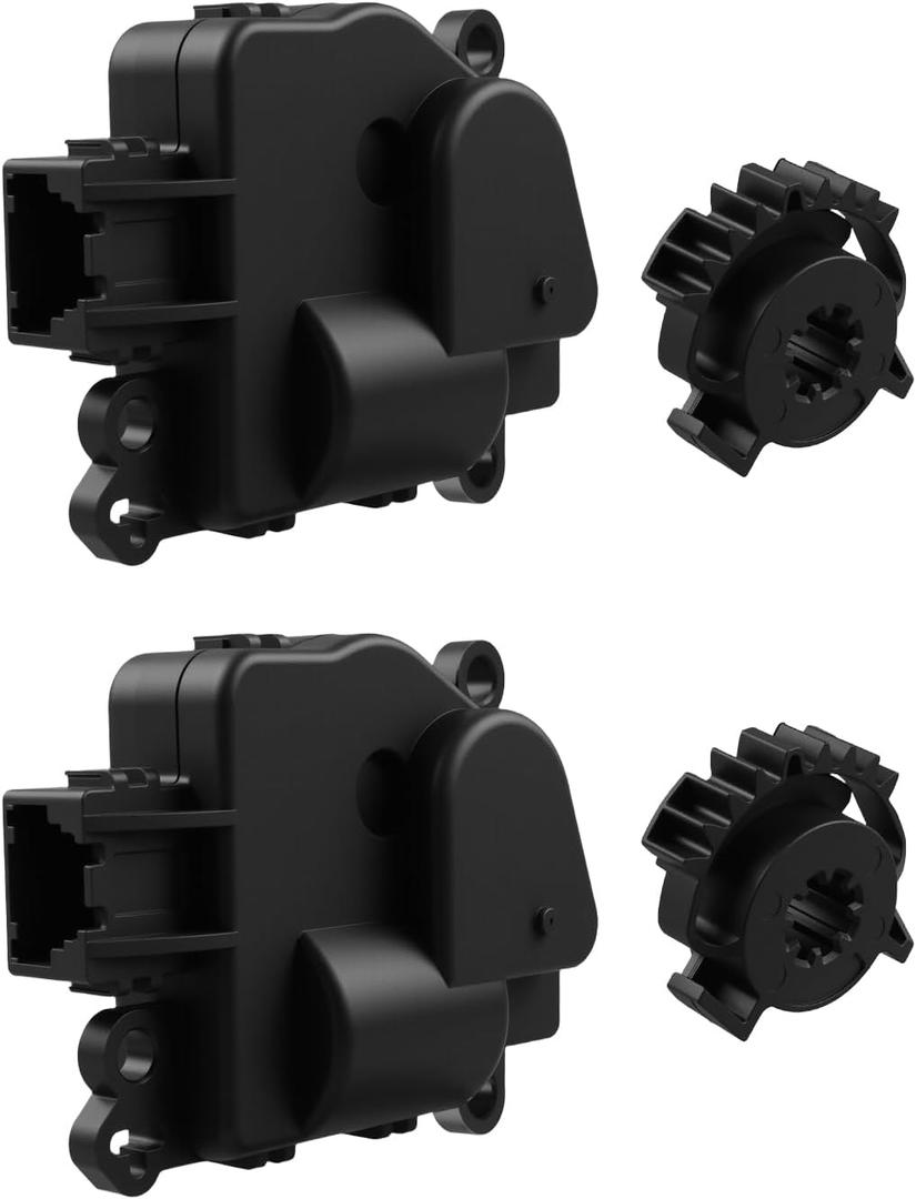2 Sets 604-045 HVAC Heater Blend Door Actuator with Gear Fit for Jeep Grand Cherokee & Dodge Durango 2011-2013, HVAC Blend Door Actuator Replace 68079488AA 68214880AA
