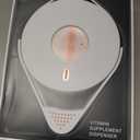 Fullicon Pill Dispenser with 14 Large Compartments and Child-Proof Lock, Spindo Medicine Dispenser-Dispense Vitamin/Tablet/Supplement for Elderly/Amnesia/Dementia (Light White)