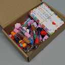 CZWZ 30Pcs Mini Multicolor Pen in One 4-in-1 Cute Pens Bulk, Ballpoint Pens for Birthdays and Parties, Fun Pens Gifts Assorted Ink Kawaii Pen(Valentine)