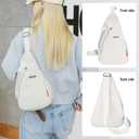 Men'S And Women'S Universal Crossbody Bag, Made Of Nylon, Casual Crossbody Bag, Suitable For Camping And Traveling (Khaki color)