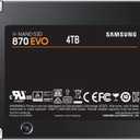 SAMSUNG 870 EVO 4TB 2.5 Inch SATA III Internal SSD (MZ-77E4T0B/AM) , Black