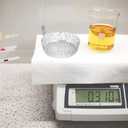 100PCS Aluminum Weighing Dishes with Finger Handle, 30ml Heavy Duty Tin Foil Weighing Boats for Laboratory, Powder, Liquid - Disposable Aluminum Foil Pans for Moisture Analyzers & Milligram S