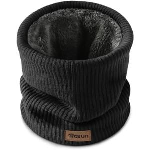 ROXUN Winter Neck Gaiter, Neck Warmer Cover Ski Gaiters for Men/Women | Soft Thick Fleece; Gentle on Skin; Stretchy Fit; Multi-function; Elegant Chic Look; Multi-color Options Pack of 2