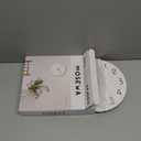 Mosewa Wall Clock Battery Operated 8 Inch White Silent Non Ticking Simple Minimalist Wooden Decorative for Kitchen Bathroom Bedroom Living Room Office