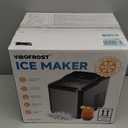 Nugget Ice Maker Countertop, 35lbs/24H Sonic & Chewable Pellet Ice, Portable Crushed Ice Machine, Self-Cleaning Anti-Scale System, 10 Cleaning Packets, Quiet Operation, Stainless Steel (Black)