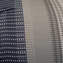 Litanika Comforter Set - Lightweight Quilt Bedding Comforter Sets, Colorblock Stripe Fluffy Bed Set, All Season Down Alternative, King Black Blue