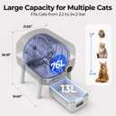 Fsitego Self-Cleaning Cat Litter Box: Extra Large Automatic Litter Box for Multiple Cats, Odor Control, Low Noise, App & Panel Control, Easy Waste Disposal