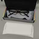 TIJN Olisa Blue Light Blocking Glasses for Women Men,Oval Glasses Frame Bluelight Glasses for Gaming/Computer/Screen