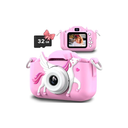 Slothcloud Kids Selfie Camera,Birthday Gifts for Boys Girls Age 3-12,HD Kids Digital Video Cameras for Toddler,Toys for 3 4 5 6 7 Years Old Teens with 32GB SD Card with Cartoon Soft Silicone Cover