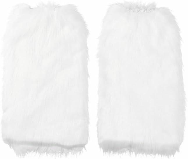 Women Faux Furs Fuzzy Wrist Cuffs Wrist Warmers Leg Warmers Short Boot Sleeves