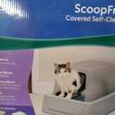 PetSafe ScoopFree Crystal Smart Self-Cleaning Cat Litter Box WiFi (2.4 GHz) & App Enabled Enclosed Front-Entry Superior Odor Control Includes Disposable Tray Gray (PAL00-16807)