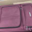 U.S. Traveler Anzio Softside Expandable Luggage with Spinner Wheels, Burgundy, 26-Inch Medium