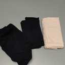 Women's High Waisted Underwear Slightly Tummy Control Cotton Panties Full Coverage Postpartum Briefs 4 Pack (Medium, Multicolor-black&rose Beige)