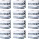 TAILI 12 Pack Vacuum Storage Bags, Space Saver Bags, Jumbo Cube 31x40x15 Inch, Extra Large Vacuum Seal Bags for Comforters, Blankets, Bedding, Clothing, Space Saving Closet Organization, Cream