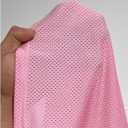 Women's Number Print Mesh Jersey Shirts V Neck Half Sleeve Crop Tops Workout Graphic Tees (XS)