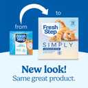 Fresh Step Simply Unscented Multi Cat Clumping Cat Litter, Low Dust, Odor Control with Activated Charcoal Tech, Compatible in Automatic Litter Boxes, 14 lb.
