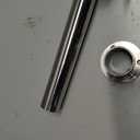 39"Closet Rod, (1-1/4") Dia32mm.304 stainless steel heavy duty Closet Rod,with 2 flange sockets closet rods(39inch,1 Rod)