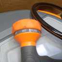 DUMOS Retractable Garden Hose Reel, 1/2 in X 65 ft Water Hose with Nozzle