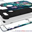 Hocase iPhone 8/7 Plus Case - Mandala in Galaxy, Heavy Duty Shockproof Hybrid Protection Hard Plastic + Silicone Rubber