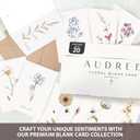 AUDREE 20 Pack Blank Cards and Envelopes 4x6 - Watercolor Single Blank Greeting Cards with Envelopes and Matching Sticker - Blank Note Cards and Envelopes for All Occasions