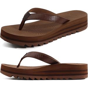 KuaiLu Women’s Flip Flops Ladies Yoga Mat Platform Thong Sandals Dressy Womans Lightweight Summer Slip On Beach Flip Flop Sandles, Soft Cushion Footbed, Arch Support, Size: 7