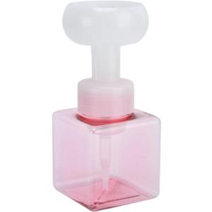 8.4oz 250ml Foaming Hand Soap Dispenser, Refillable Empty Foam Liquid Hand Soap Container Cute Cat Paw Flower Shape Foaming Soap Dispenser, Reusable Plastic Press Bottle for Bathroom(Pink)