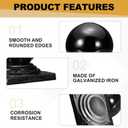 uxcell 2Pcs Metal Ball Post Cap, 5.91 x 5.91 Inch Round Fence Post Cap with Ball Top, Decorative Iron Pipe Caps for Square Posts, Handrail Guardrail, Deck Railing, Gate, Mailbox, Black
