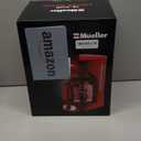 MELLERHOME 12-Cup Red Coffee Maker - Perfect for Home or Office, Borosilicate Carafe, Auto-Off, Reusable Filter, Anti-Drip, Keep-Warm Function, Clear Water Level Window, Red Kitchen Accessories