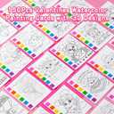 3 x Rotu Valentines Cards for Kids Classroom - Valentines Day Gifts for Kids Valentines Day Cards for Kid School Valentine Day Classroom Favors Valentine Class Gifts Paint Set (240 PCS)