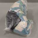 LE SURE Shown on TV Donut Dog Bed Medium Size Dog - Round Cat Beds Indoor as Bed Gift for Calming with Washable Cover, Cute Home Decor Bed with Jacquard Shaggy Plush & Anti Slip Bottom, 30 Inch, Blue (Cozy Clouds Blue)