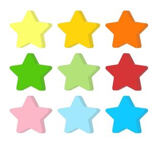 72 Pieces Color Star Cutouts for Bulletin Board, 6 Inches Large Paper Star Stickers Confetti Star Cut Outs for Bulletin Board Classroom Wall Party Decoration Supply (9 Colors)