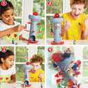 Epoch Games Super Mario Blow Up! Shaky Tower Balancing Game - Tabletop Skill and Action Game with Collectible Super Mario Action Figures (Pack of 6)