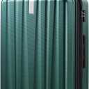 Hanke 29 Inch Luggage Suitcases With Spinner Wheels Lightweight PC hard side Rolling Suitcase With Travel Lock, Checked-Large 29-Inch(Blackish Green)