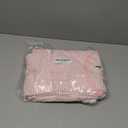 Fysumeoa Womens Cotton Pajama Sets Striped Lounge Sets Ladies Short Sleeve Pants Pjs Comfy Soft Loungewear Sleepwear with Pockets Pink Large