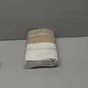 OIAHOMY Woven Storage Basket for Shelves, Rectangle Cotton Rope Baskets for Organizing, 16 x 12 x 10 in, Storage Bins for Dog Toys,Towel,Books,Gift,Brown and White