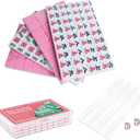 Mini Chinese Mahjong for Travel,144 Pcs Pink Mahjong Tile Set Cute,Portable Travel Mahjong Game for Beginners,Enthusiasts,Outdoor Fun|Complete Mahjong Game Set