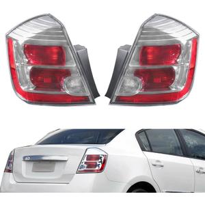 Left and Right Tail Light Replacement for Nissan Sentra 2010-2012 Brake Lamp Driver and Passenger Side NI2800187 NI2801187