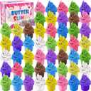 50 Pack Butter Slime Kit for Kids, Slime Toys for Boys & Girls, Scented DIY Slime Toy for Party Favor, Soft and Non-Sticky, Birthday Easter Gifts Prize for Girl Boys Kids 6 7 8 9 10 11 12