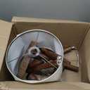 OYEARS Retro Farmhouse Floor Lamp for Living Room Rustic Standing Lamps Tree Trunk Deco Modern Country Vintage Wood Floor Lamp（Brown）