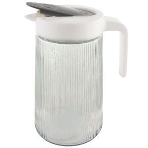 Dash of That Clear Glass Ribbed Pitcher