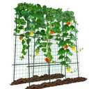 UrGROWA 71'' L x 16'' W x 71'' H Large Tall Grape Vine Support Arch Arbor Trellis Plastic-Coated Metal Garden Arch Trellis for Climbing Plants Vine Yard Outdoor Patio Lawn Yard Garden Decoration