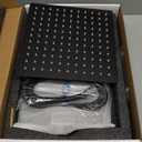 Matte Black Shower Faucet Set with Tub Spout 10 Inch, Shower Head and Handle with 2 Hooks, Tub and Shower Faucet Combo, Rain Shower and Handheld Shower System Square Wall Mount for Bathroom