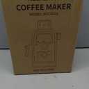 KEENSTAR 3.5Bar Espresso Machine with Milk Frother, 800W Compact Espresso and Cappuccino Machine with Preheating Function, 4 Cup Espresso Maker for Cappuccino or Latte, Gift for Coffee Lover (Black)