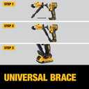 DEWALT Metal Shear/Cutter Drill Attachment, Impact Ready, 360 Degree Pivoting Head, Cuts 18GA Material (DWASHRIR)(Yellow, Black)