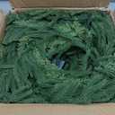 Prelit & Timer - 9 Ft by 12 Inch Christmas Garland with Lights, Real Touch Norfolk Pine Garlands Cedar Garland Artificial Realistic Soft Thickness 180 Pine Cypress Tips for Mantle Table Stairs Railing