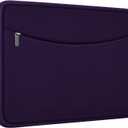 Laptop Case 14 inch, Shockproof Protective Laptop Cover Briefcase Carrying Computer Bag with Accessory Pocket Portable Computer Sleeve for 14" MacBook, HP, Dell, Lenovo, Acer, Dark Purple