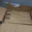 Qutuus 10x5x13 Kraft Paper Bags 100 Pcs Kraft Shopping Bags, Paper Gift Bags for Retail, Merchandise, Recycled Bulk Paper Sacks, Brown Paper Bags with Handles Bulk